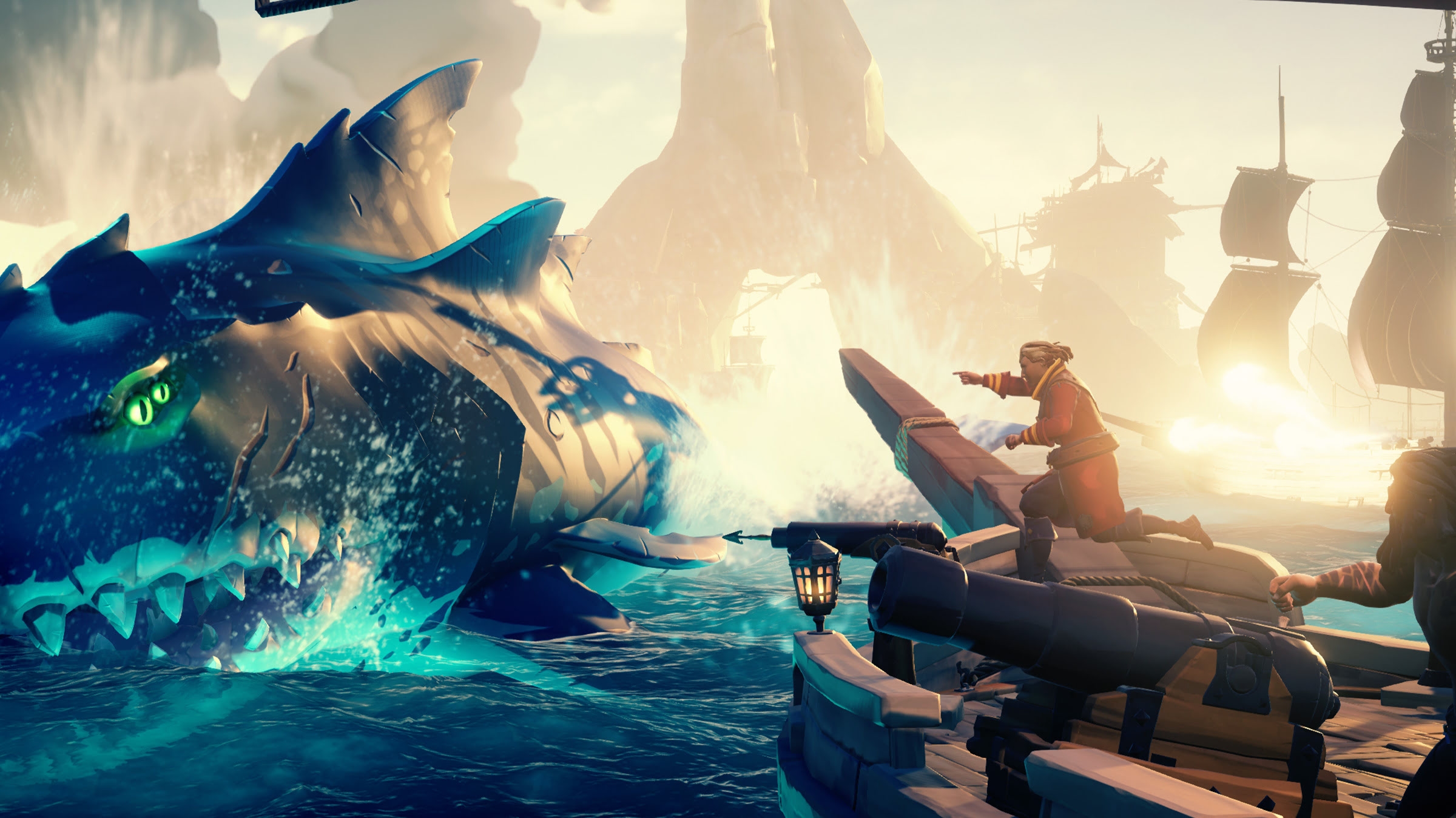 Megalodon attack