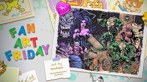 Framed Battletoads fan art
