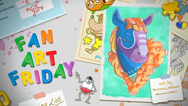 Framed Viva Pinata fan art