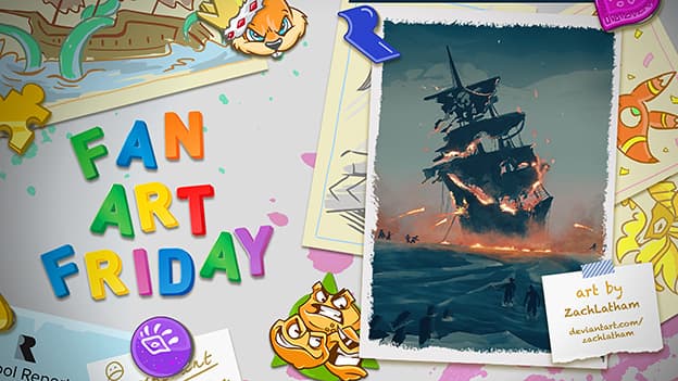 Framed Sea of Thieves fan art