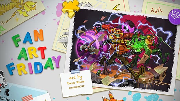 Framed Battletoads fan art