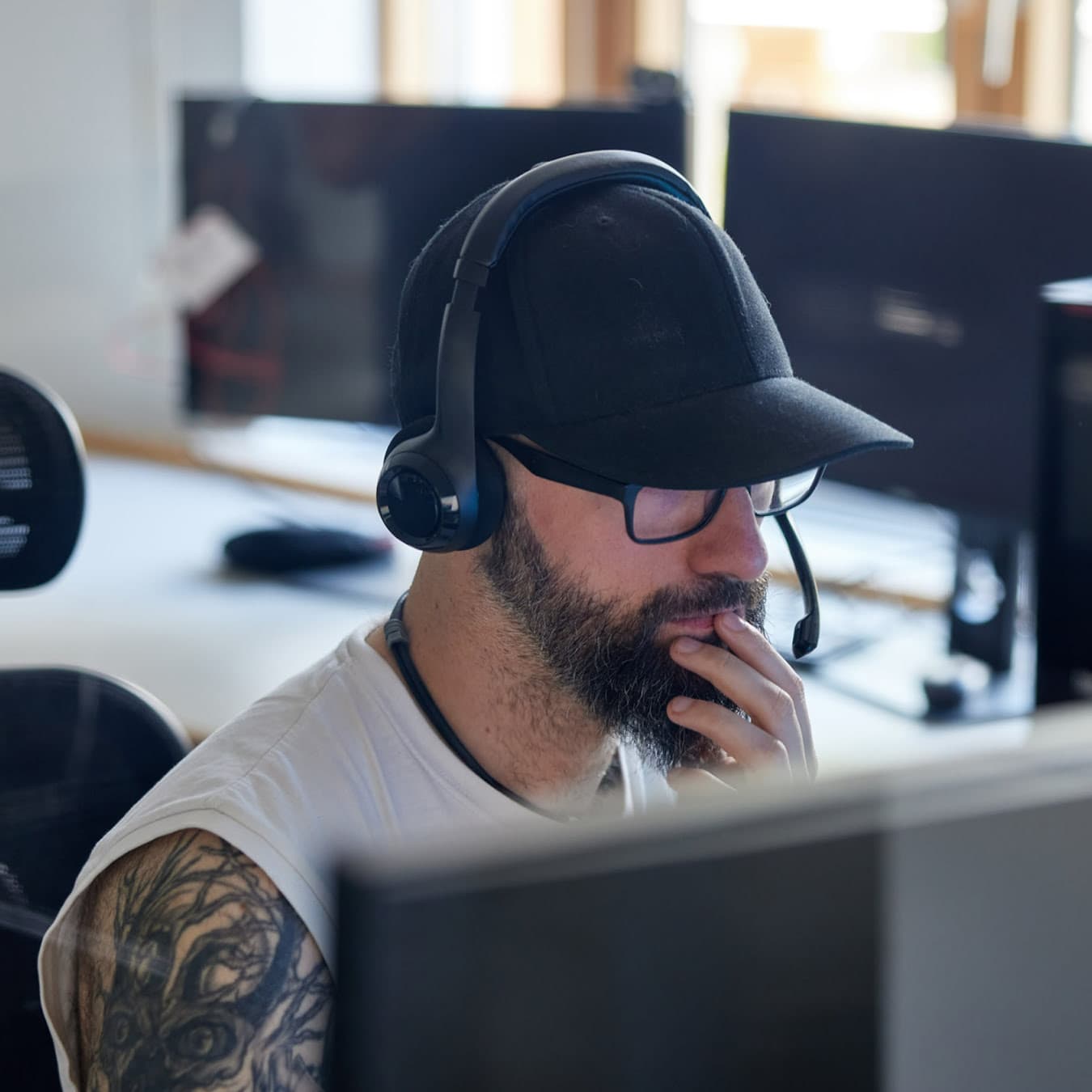 Rare Employee Working