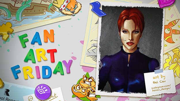 Framed Perfect Dark fan art