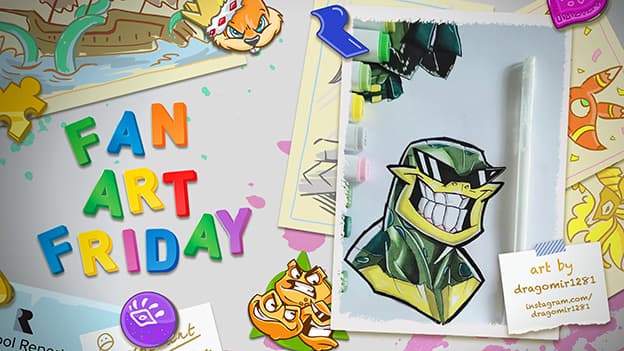 Framed Battletoads fan art