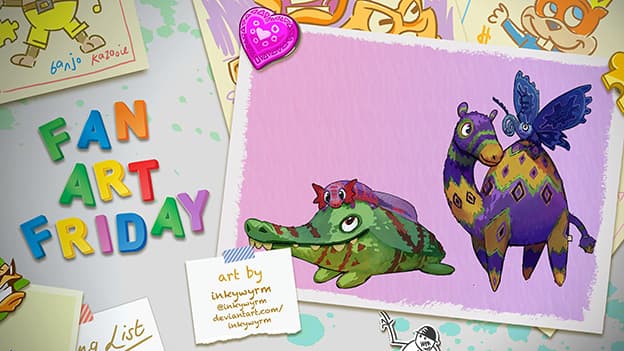 Framed Viva Pinata fan art